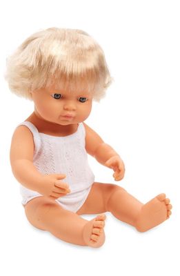 Miniland Caucasian Blonde Girl Baby Doll in Babygirl