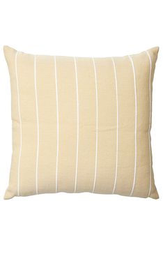 MINNA Recycled Stripe Pillow in Yellow.