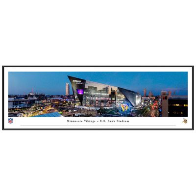 Minnesota Vikings 13.75'' x 40.25'' US Bank Stadium Standard Frame Panoramic