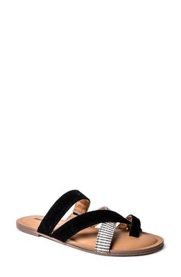 Minnetonka Faribee Strappy Sandal in Black Multi