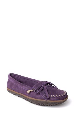 Minnetonka Kilty Tread Slipper in Purple