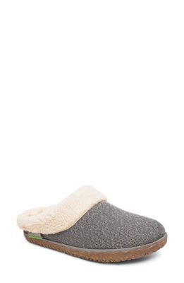 Minnetonka Spruce Faux Fur Slipper in Grey