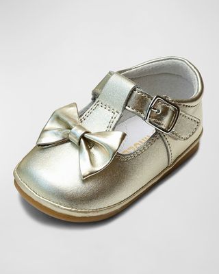 Minnie Bow Leather Mary Janes, Baby