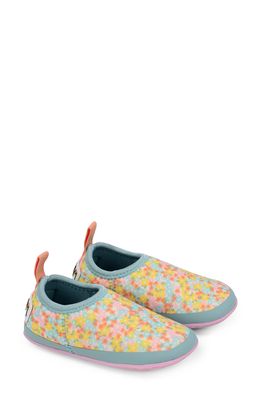 Minnow Designs Kids' Wildflower Flex Waterproof Slip-On Shoe in Floral Green