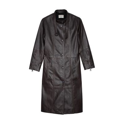Mira Leather Coat