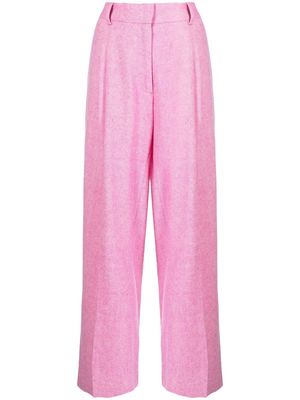Mira Mikati high-waisted pleated trousers - Pink