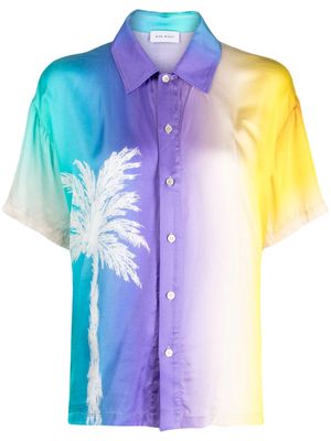 Mira Mikati palm tree-print short-sleeve shirt - Multicolour