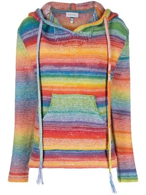 Mira Mikati striped wool hoodie - Yellow