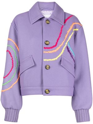 Mira Mikati Sunrise embroidered jacket - Purple