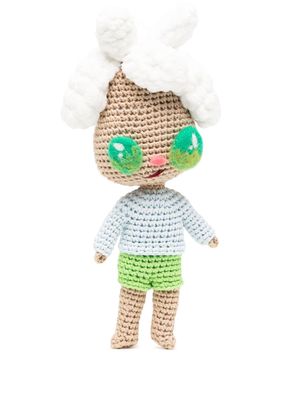 Mira Mikati x Javier Calleja crochet-knit doll - Green