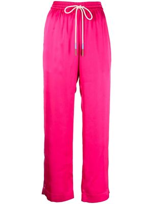 Mira Mikati x Javier Calleja satin pyjama bottoms - Pink