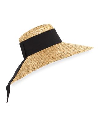 Mirabel Natural Straw Hat, Nude