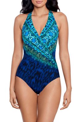Miraclesuit Alhambra Wrapsody One-Piece Swimsuit in Blue Multi