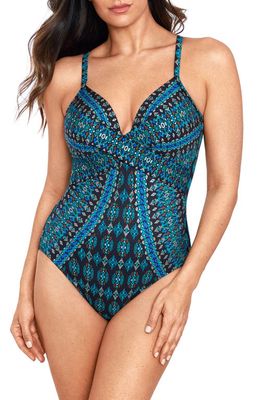 Miraclesuit Amarna Captivate One-Piece Swimsuit in Black/Multi