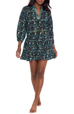 Miraclesuit® Bijoux Cover-Up Beach Dress in Black Multi