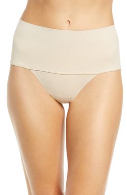 Miraclesuit® Comfy Curves Shaping Thong in Warm Beige