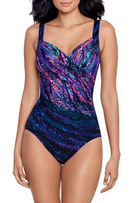 Miraclesuit® Mood Ring Sanibel Underwire One-Piece Swimsuit in Purple Multi