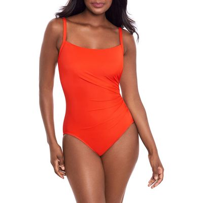 Miraclesuit® Rock Solid Starr Underwire One-Piece Swimsuit in Arancio 