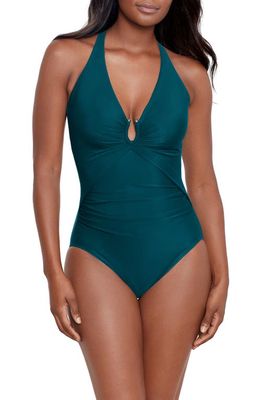 Miraclesuit Razzle Dazzle Bling One-Piece Swimsuit in Nova Green