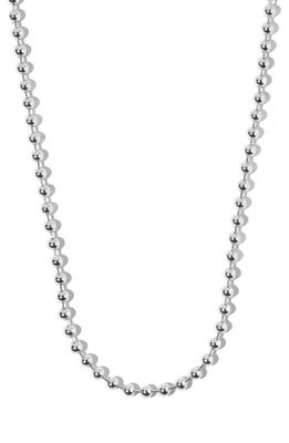 MIRANDA FRYE Boston Ball Chain Necklace in Silver 