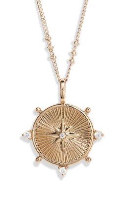 MIRANDA FRYE Brinley Illuminate Charm Pendant Necklace in Gold