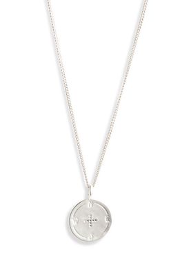 MIRANDA FRYE Carina Compass Pendant Necklace in Silver