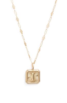 MIRANDA FRYE Harlow Initial Pendant Necklace in Gold - I