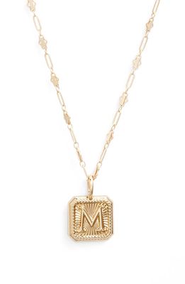 MIRANDA FRYE Harlow Initial Pendant Necklace in Gold - M