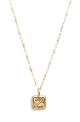MIRANDA FRYE Harlow Initial Pendant Necklace in Gold - Z