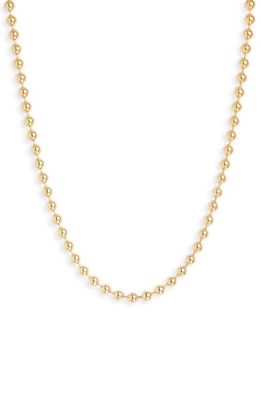MIRANDA FRYE Manhattan Ball Chain Necklace in Gold