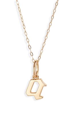 MIRANDA FRYE Sophie Customized Initial Pendant Necklace in Gold - A