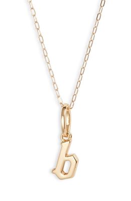 MIRANDA FRYE Sophie Customized Initial Pendant Necklace in Gold - B