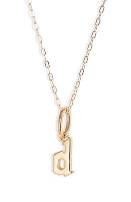MIRANDA FRYE Sophie Customized Initial Pendant Necklace in Gold - D