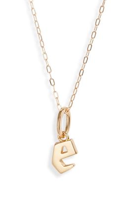 MIRANDA FRYE Sophie Customized Initial Pendant Necklace in Gold - E