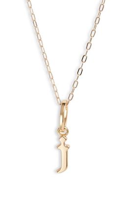 MIRANDA FRYE Sophie Customized Initial Pendant Necklace in Gold - J