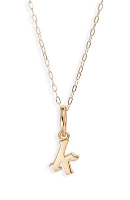 MIRANDA FRYE Sophie Customized Initial Pendant Necklace in Gold - K