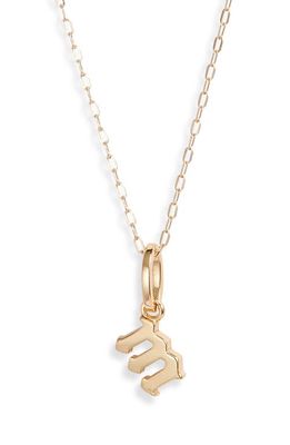 MIRANDA FRYE Sophie Customized Initial Pendant Necklace in Gold - M