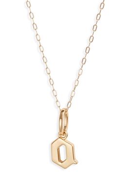 MIRANDA FRYE Sophie Customized Initial Pendant Necklace in Gold - O