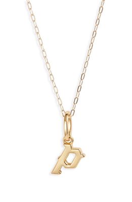 MIRANDA FRYE Sophie Customized Initial Pendant Necklace in Gold - P