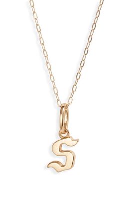 MIRANDA FRYE Sophie Customized Initial Pendant Necklace in Gold - S