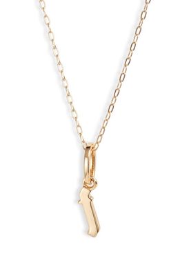 MIRANDA FRYE Sophie Customized Initial Pendant Necklace in Gold - T