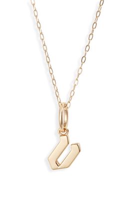 MIRANDA FRYE Sophie Customized Initial Pendant Necklace in Gold - V
