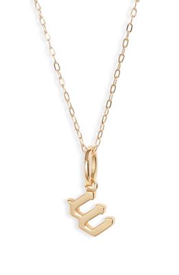 MIRANDA FRYE Sophie Customized Initial Pendant Necklace in Gold - W
