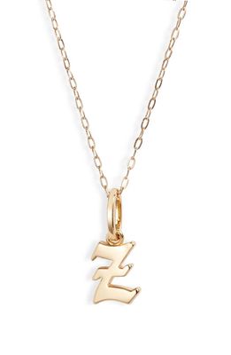 MIRANDA FRYE Sophie Customized Initial Pendant Necklace in Gold - Z