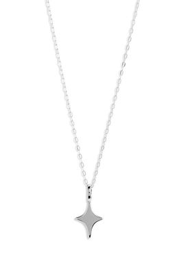 MIRANDA FRYE Sophie Starburst Pendant Necklace in Silver