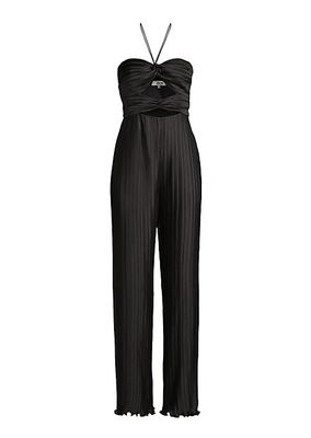 Miriam Cut-Out Pleated Jumpsuit