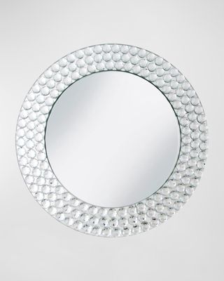 Mirror Charger Plate with Beads