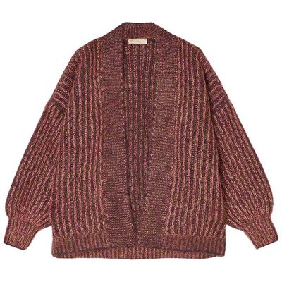 Mirtillo mouliné cardigan