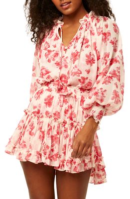MISA Los Angeles Clio Floral Blouse in Watermelon Blossom