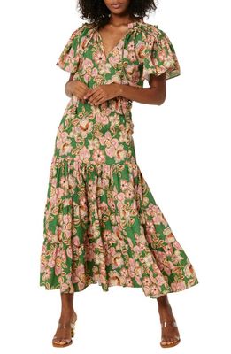 MISA Los Angeles Lola Floral Print Convertible Skirt Dress in Kelly Blossoms